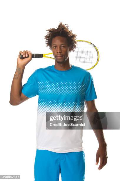 Tennis player Gael Monfils is photographed for Self Assignment on August 26, 2011 in New York City.