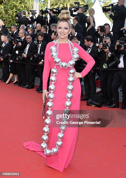 Elena Lenina attends the 'Mr.Turner' Premiere at the 67th Annual Cannes Film Festival on May 15, 2014 in Cannes, France.