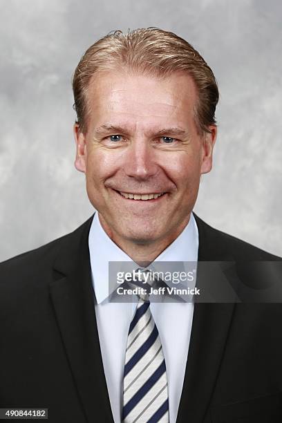 Assistant Coach Geoff Ward of the New Jersey Devils poses for a portrait during the 2015 NHL Draft at BB&T Center on June 27, 2015 in Sunrise,...