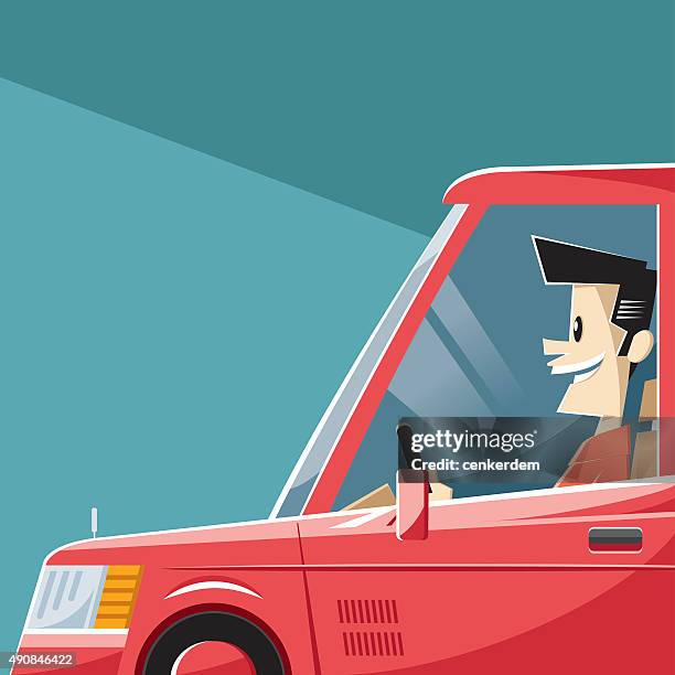 side view vector car - test drive stock illustrations