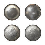 Steel rivet heads collection