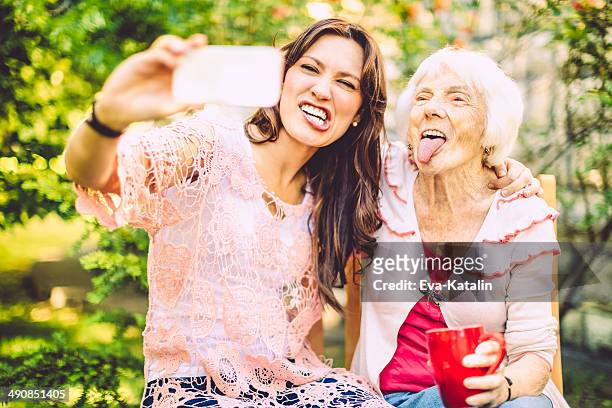 together - funny grandma stock pictures, royalty-free photos & images