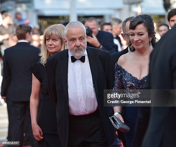 Producer Georgina Lowe , Actress Marion Bailey, director Mike Leigh and producer Georgina Lowe attend the 'Mr.Turner' Premiere at the 67th Annual...
