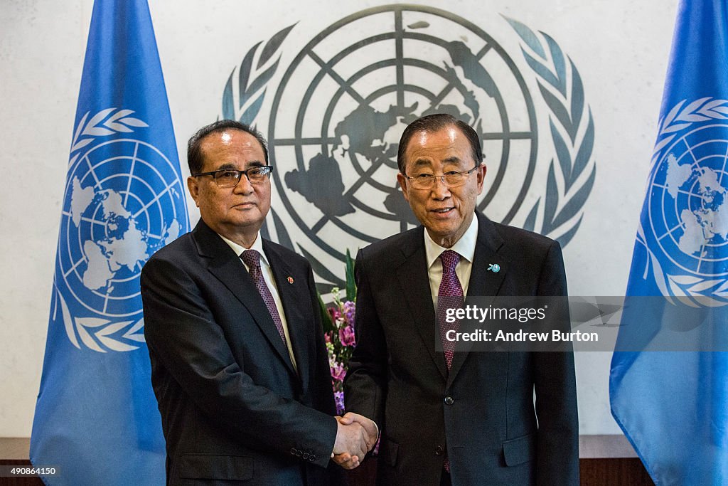 North Korea's Foreign Minister Meets With Ban Ki-Moon At UN