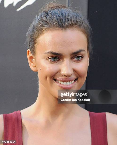 Model Irina Shayk arrives at the Los Angeles Premiere "Hercules" at TCL Chinese Theatre on July 23, 2014 in Hollywood, California.