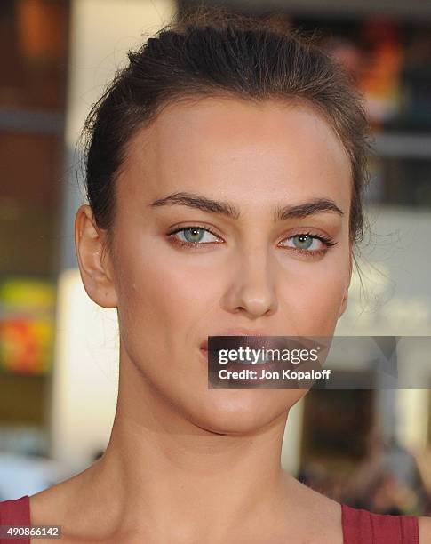 Model Irina Shayk arrives at the Los Angeles Premiere "Hercules" at TCL Chinese Theatre on July 23, 2014 in Hollywood, California.