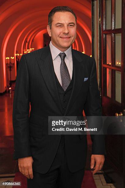 David Walliams attends a fundraising event in aid of the Nepal Youth Foundation hosted by David Walliams at Banqueting House on October 1, 2015 in...