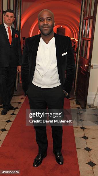 Melvin Odoom attends a fundraising event in aid of the Nepal Youth Foundation hosted by David Walliams at Banqueting House on October 1, 2015 in...