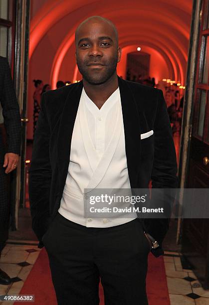 Melvin Odoom attends a fundraising event in aid of the Nepal Youth Foundation hosted by David Walliams at Banqueting House on October 1, 2015 in...