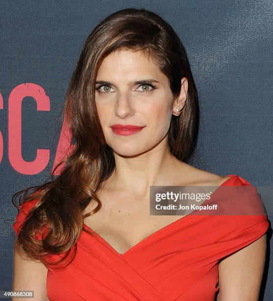Actress Lake Bell arrives at the Los Angeles Premiere "No Escape" at Regal Cinemas L.A. Live on August 17, 2015 in Los Angeles, California.