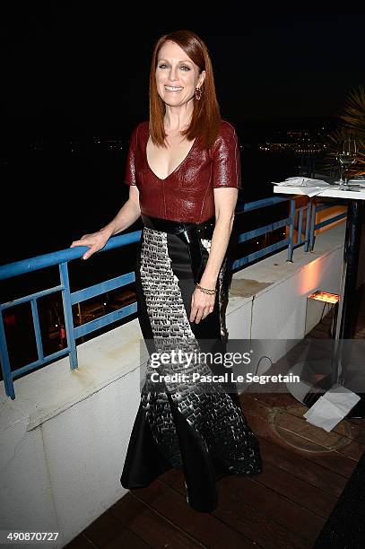 Actress Julianne Moore attends the L'Oreal & Unifrance Films 65th Anniversary Cocktaill at Hotel Martinez as part of the 67th Annual Cannes Film...