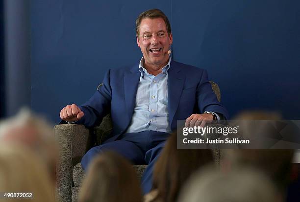 Ford Motor Company Executive Chairman Bill Ford speaks at the Commonwealth Club on October 1, 2015 in San Francisco, California. Michigan Governor...