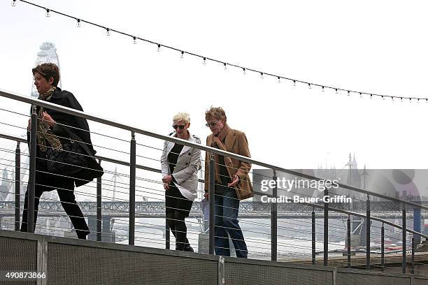 Robert Redfordis seen after a boat ride along the river Thames on March 15, 2011 in London, United Kingdom.