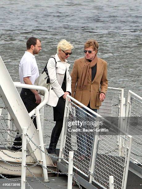 Robert Redford is seen after a boat ride along the river Thames on March 15, 2011 in London, United Kingdom.