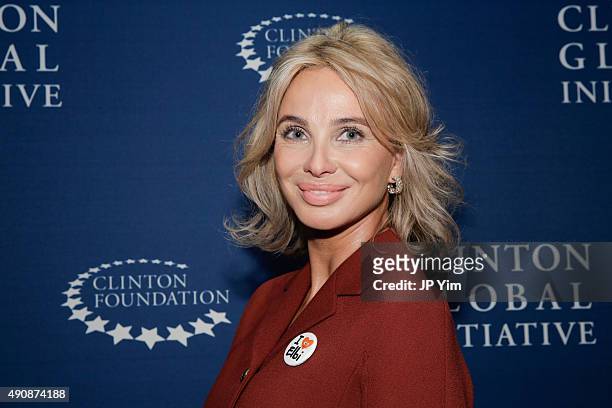 Corinna Sayn-Wittgenstein, Strategic Advisor at CGI poses for a photograph before attending the closing session of the Clinton Global Initiative 2015...