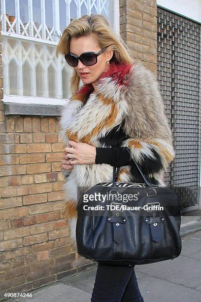 Kate Moss is seen on March 15, 2011 in London, United Kingdom.