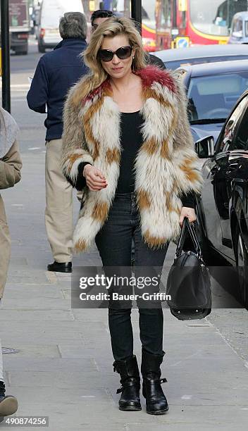 Kate Moss is seen on March 15, 2011 in London, United Kingdom.