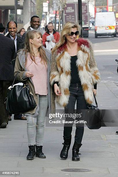 Kate Moss is seen on March 15, 2011 in London, United Kingdom.