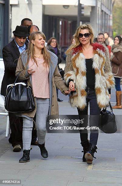 Kate Moss is seen on March 15, 2011 in London, United Kingdom.