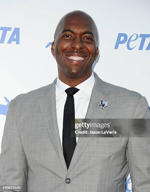 John Salley attends PETA's 35th anniversary party at Hollywood Palladium on September 30, 2015 in Los Angeles, California.