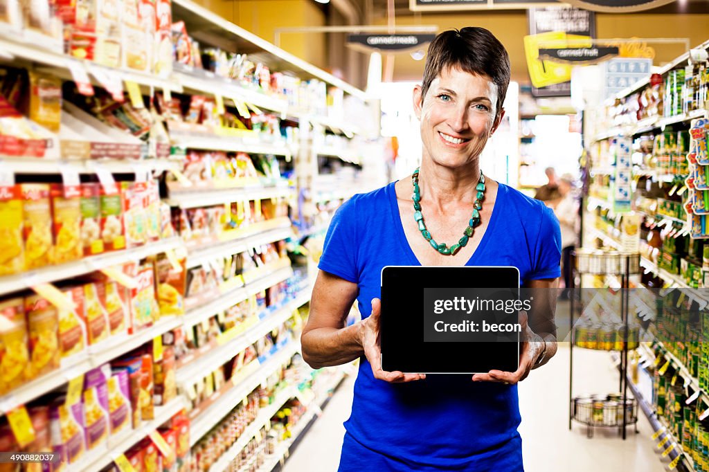 Grocery Shopping with Tablet