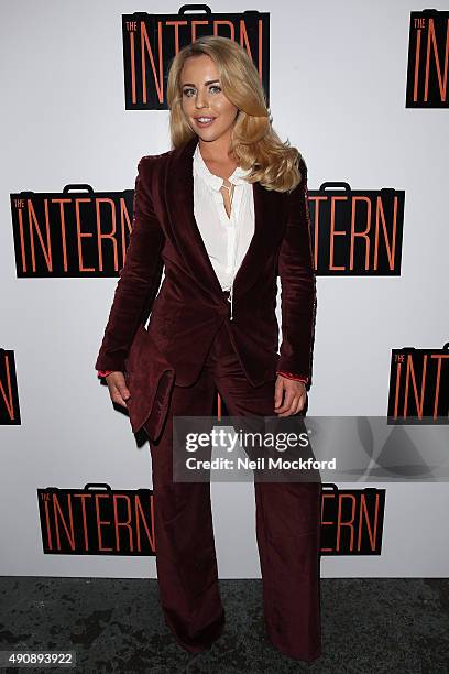 Lydia Bright attends The Intern - Special screening hosted by Lydia Bright at The Electric Cinema Shoreditch on October 1, 2015 in London, England.