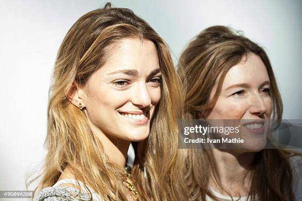 Sofia Sanchez De Batak poses prior the Chloe show as part of the Paris Fashion Week Womenswear Spring/Summer2016 on October 1, 2015 in Paris, France.