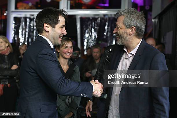 Director Ken Kwapis and ZFF co-founder Karl Spoerri attend the 'A Walk In The Woods' Premiere during the Zurich Film Festival on October 1, 2015 in...