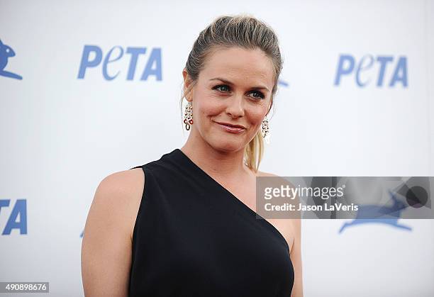 Actress Alicia Silverstone attends PETA's 35th anniversary party at Hollywood Palladium on September 30, 2015 in Los Angeles, California.