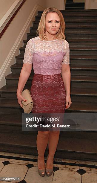 Kimberley Walsh attends a fundraising event in aid of the Nepal Youth Foundation hosted by David Walliams at Banqueting House on October 1, 2015 in...