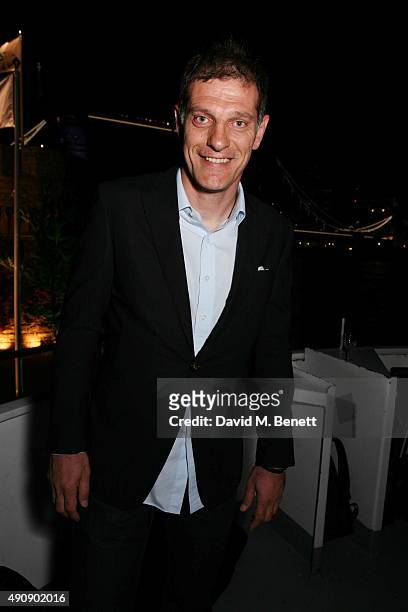 Slaven Bilic attends the Croatia 'Full of Life' Floating Island Party on Erasmus in Butler's Wharf on October 1, 2015 in London, England.