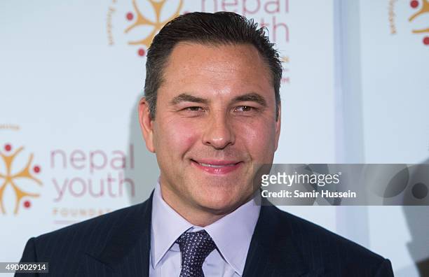 David Walliams attends a fundraising event in aid of the Nepal Youth Foundation at Banqueting House on October 1, 2015 in London, England.