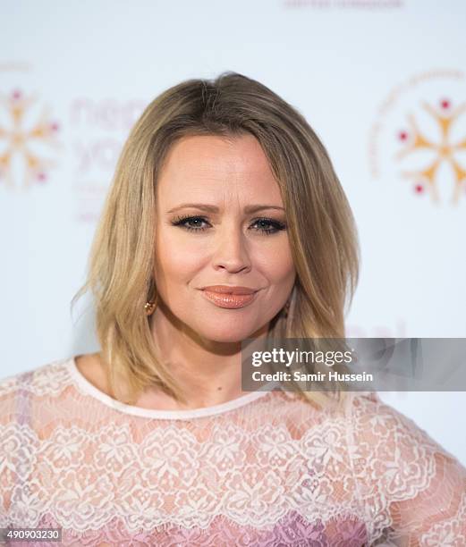 Kimberley Walsh attends a fundraising event in aid of the Nepal Youth Foundation at Banqueting House on October 1, 2015 in London, England.