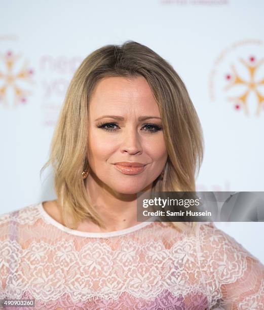Kimberley Walsh attends a fundraising event in aid of the Nepal Youth Foundation at Banqueting House on October 1, 2015 in London, England.