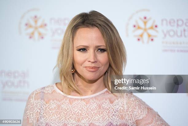 Kimberley Walsh attends a fundraising event in aid of the Nepal Youth Foundation at Banqueting House on October 1, 2015 in London, England.