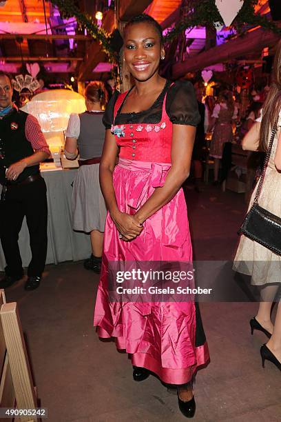 Nicole Coste, mother of Albert of Monaco's son Alexandre during the Oktoberfest 2015 at Kaeferschaenke / Theresienwiese on Oktober 01, 2015 in...