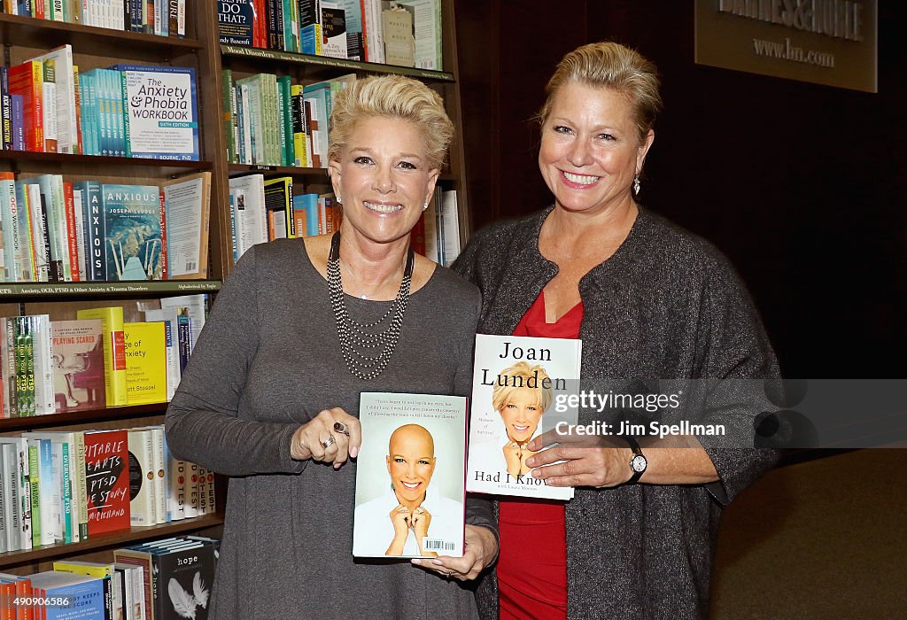 Joan Lunden Signs Copies Of Her New Book "Had I Known"