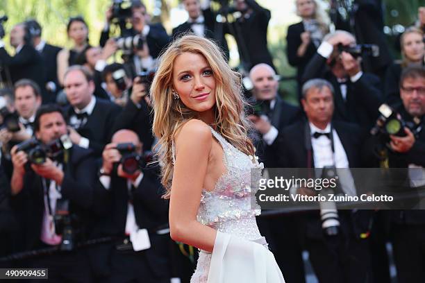 Blake Lively attends the "Mr Turner" premiere during the 67th Annual Cannes Film Festival on May 15, 2014 in Cannes, France.