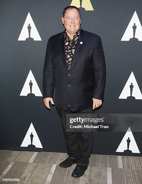 John Lasseter attends The Academy Of Motion Picture Arts And Sciences: Celebrates The 20th Anniversary Of "Toy Story" held at AMPAS Samuel Goldwyn...