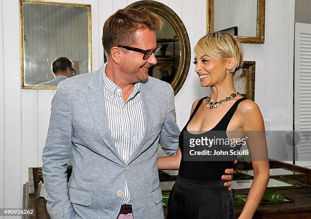 Interior Designer Nathan Turner and Designer/Actress Nicole Richie attends House Of Harlow 1960 with Nicole Richie and Nathan Turner at The Village...