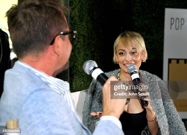 Interior Designer Nathan Turner and Designer/Actress Nicole Richie attends House Of Harlow 1960 with Nicole Richie and Nathan Turner at The Village...