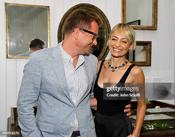 Interior Designer Nathan Turner and Designer/Actress Nicole Richie attends House Of Harlow 1960 with Nicole Richie and Nathan Turner at The Village...