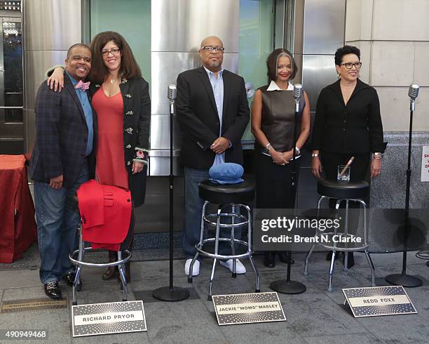 Richard Pryor, Jr., Rain Pryor, Curator of the Apollo Comedy Club Bob Sumner, Apollo President and CEO Jonelle Procope and Apollo Executive Producer...