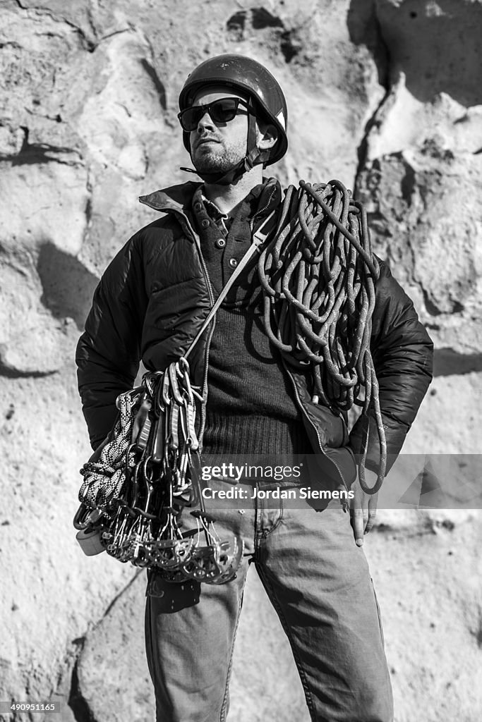 Friends on a rock climbing trip.