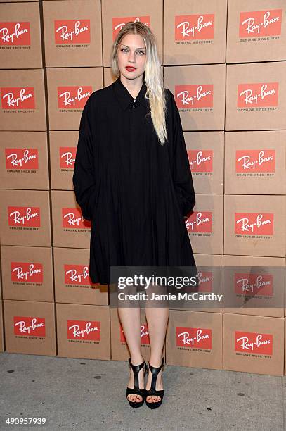 Designer Katie Gallagher attends Ray-Ban celebrates District 1937 featuring Blondie and MS MR on May 15, 2014 in New York City.