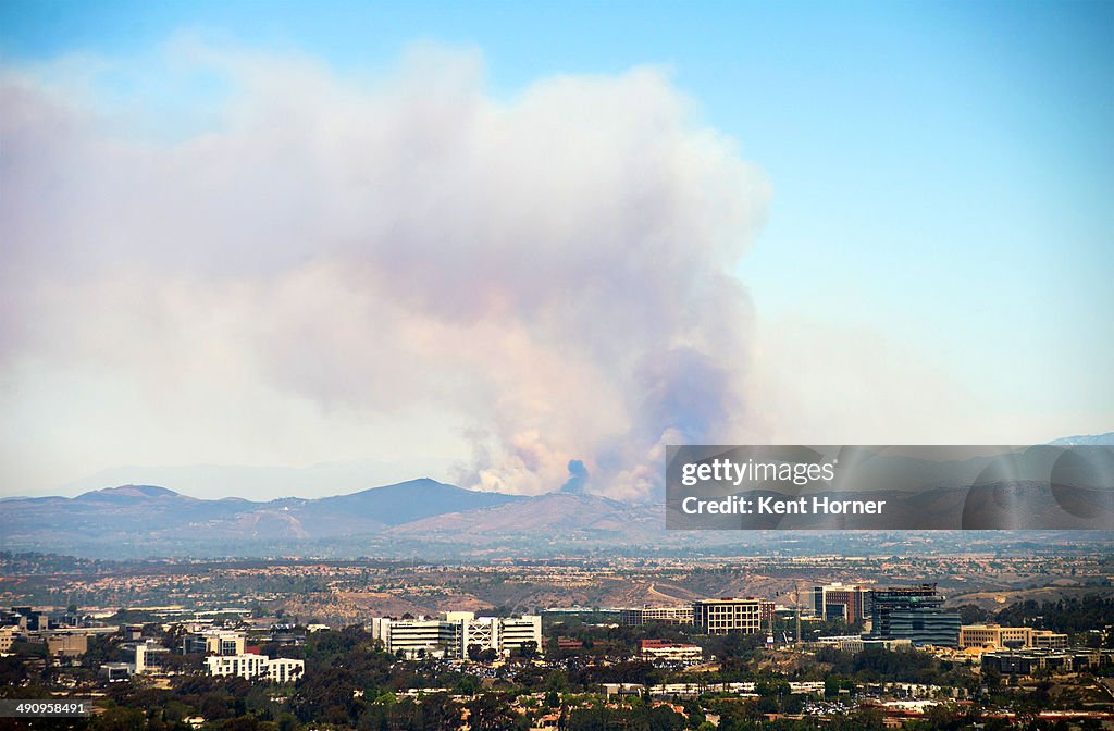 Wildfire Forces Evacutation Of Thousands In San Diego Area