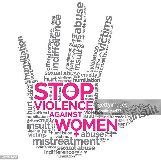 illustrazioni stock, clip art, cartoni animati e icone di tendenza di fermare la violenza contro le donne. - stalker person