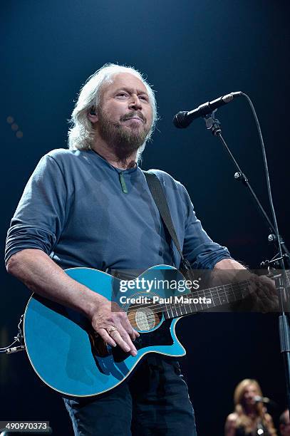 The last surviving member of the Bee Gees Barry Gibb kicked of his "Mythology: The Tour Live" in Boston where Massachusetts Governor Deval Patrick...
