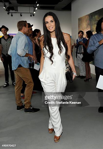 Actress Demi Moore attends the grand opening of De Re Gallery on May 15, 2014 in West Hollywood, CA.