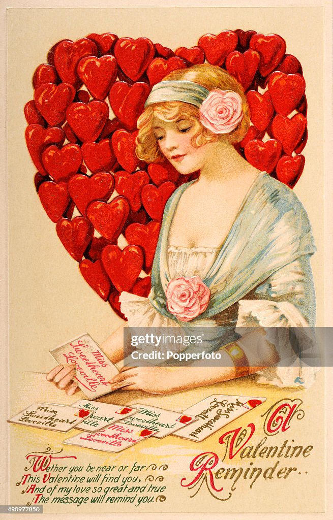Valentine Greetings - Vintage Illustration